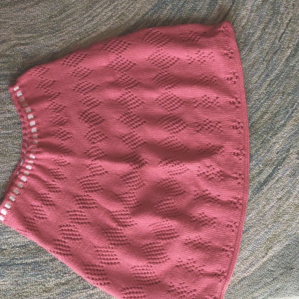 Hand knit skirt